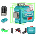NIVEL LASER 3D 12 LINEAS 16V LUZ VERDE 0-35M INDUSTRIAL SUPER TOTAL
