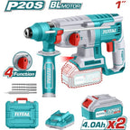 TALADRO ROTOMARTILLO 20V SDS PLUS 2,5 JULES INCLUYE BATERIA Y CARGADOR