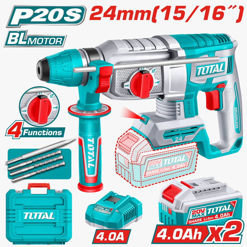 TALADRO ROTOMARTILLO 15/16"  20V SDS PLUS  (UTRHLI202482)