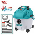 ASPIRADORA Y SOPLADORA 1200W (10L) SECO O HUMEDO / INCLUYE ACCESORIOS  (TOTAL)