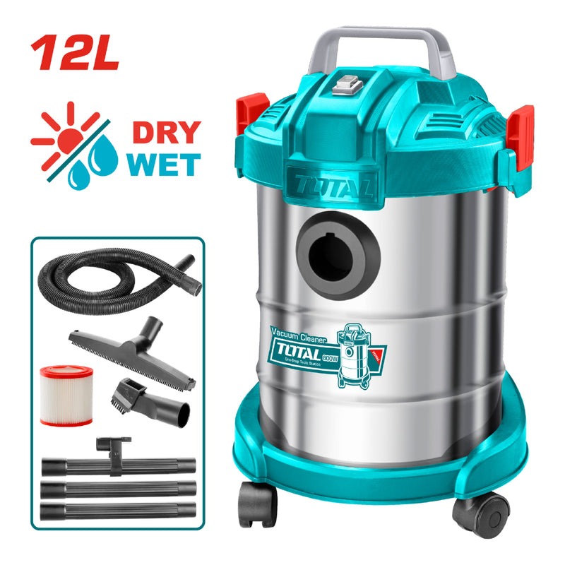 ASPIRADORA 800W (12L) SECO O HUMEDO (TOTAL)