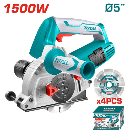 ACANALADORA DE CONCRETO 1500W (5") / INDUSTRIAL / 2-4 DISCOS (TOTAL)
