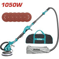 LIJADORA DE PARED Y PISO 1050W INDUSTRIAL TOTAL INCLUYE ACCESORIOS